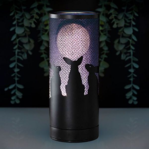 Moon Gazing Hares Aroma Lamp by Lisa Parker