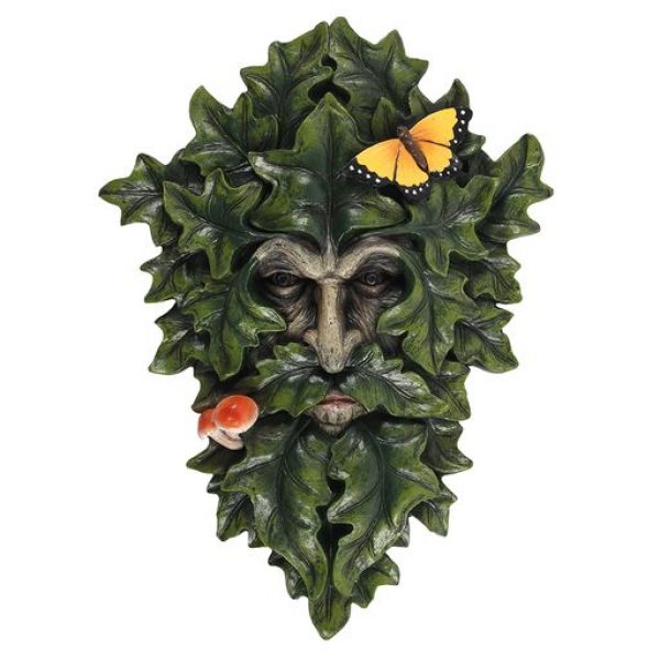 29x21cm Leafy Green Man Wall Plaque