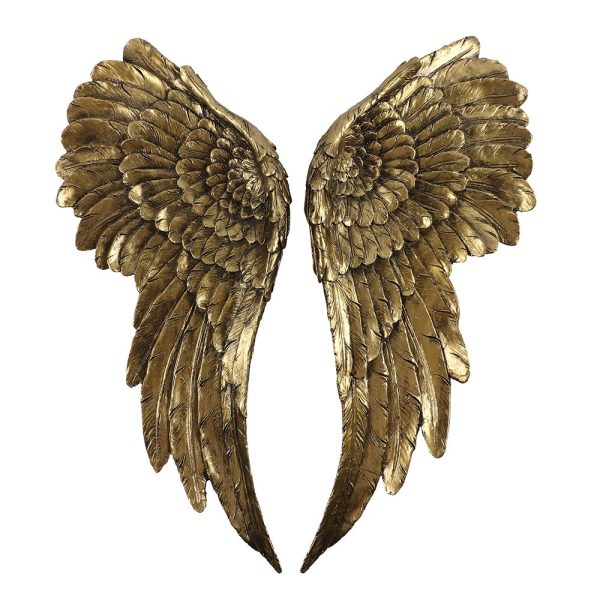 Antique Gold Angel Wings