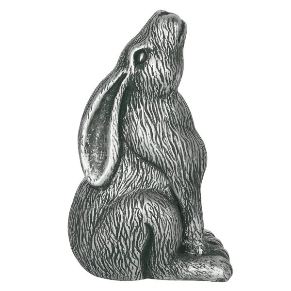 Silver Moon Gazing Hare Garden Ornament