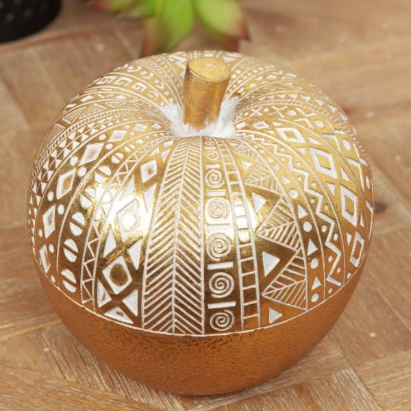 Gold Apple Ornament - Image 2