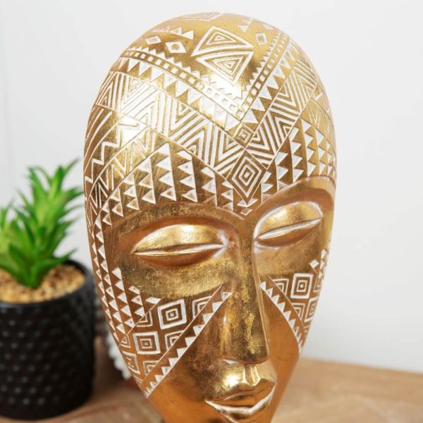 Gold Mask Ornament - Image 2