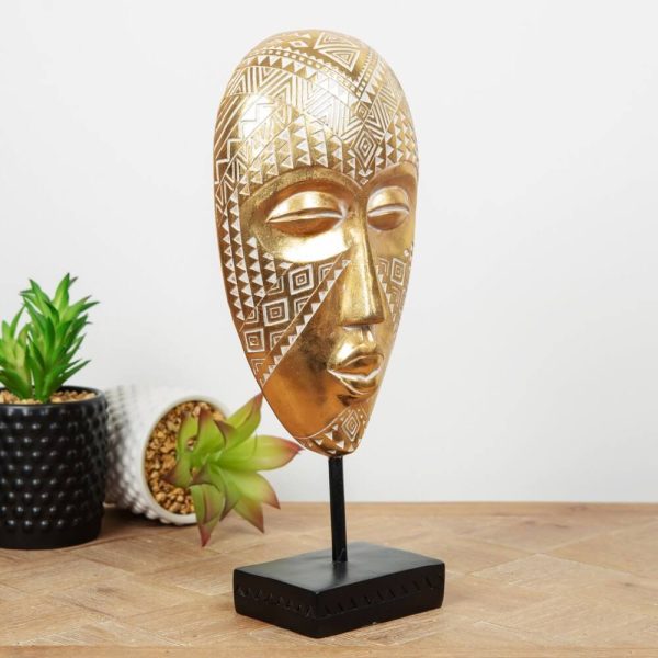 Gold Mask Ornament - Image 3