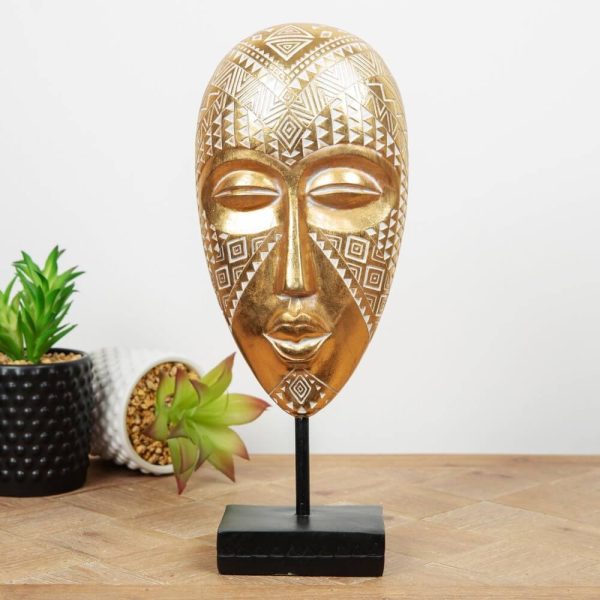 Gold Mask Ornament